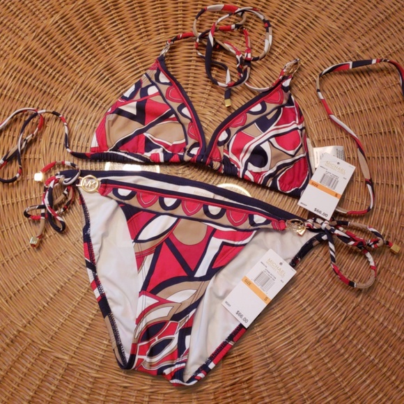 NWT! Michael Michael Kors bikini top and bottom - Picture 1 of 9